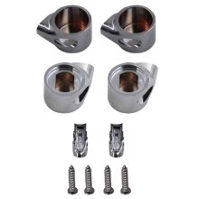 Roca Replacement Soft Close Toilet Seat Hinge End Caps - Chrome (AI0001100R)