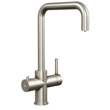 Sauber Astano 3-in-1 Instant Boiling Water Kitchen Tap - Brushed Steel (PDT-000208-215-52)