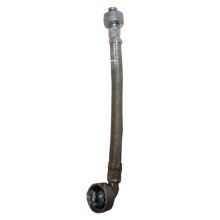 Slimline Cistern Fill Hose 3/8" straight to 1/2" angled for external 1/2" brass connection (ABSP-20-0048)