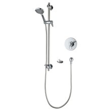 Triton Elina Built-In Concentric Type 3 TMV Mixer Shower With Grab Rail Riser - Chrome (ELICMINCBT)
