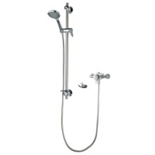 Triton Elina Exposed Concentric Type 3 TMV Mixer Shower With Grab Rail Riser - Chrome (ELICMINCEX)