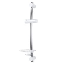 Triton Lucas Curved Shower Riser Rail - Chrome/White (TSKLUCAWC)