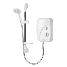 Triton T80SR Pumped Electric Shower - 8.5kW - White/Chrome