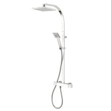 Triton Tees Dual Bar Mixer Shower With Diverter - Chrome (UNTEBMDIV)