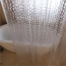 Uniblade 1800mm x 2000mm 3D water cube mildew proof shower curtain (SKU4)