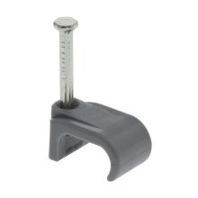 Unicrimp 6 x 10mm 2-2.5mm Twin & Earth Flat Clips - Grey - Pack of 100 (QFC5)