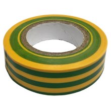 Unicrimp Electricians Tape - 19mm x 33m - Yellow/Green (1933YG)