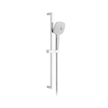 Vado Ora Square 3 Function Slide Rail Shower Kit - Chrome (ORA-MFSRK/SQ-CP)