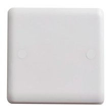 Vimark Curve 1 Gang Blanking Plate - White (VC1200)