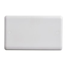 Vimark Curve 2 Gang Blanking Plate - White (VC1201)