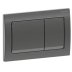 Geberit Alpha01 Dual Flush Plate - Square - Black Chrome (115.055.QC.1) - thumbnail image 1