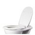 AKW Ergonomic Toilet Seat With Lid - White (23122) - thumbnail image 1