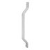 AKW Flat Ended Stainless Steel White Grab Rail - 445mm (01210WH/2) - thumbnail image 1