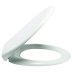 AKW Standard Height Low Level Pan Toilet Seat - White (23173) - thumbnail image 1