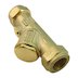 AKW 15mm compression fitting Y strain filter - brass body (25167) - thumbnail image 1