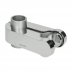 Aqualisa 25mm pinch grip shower head holder - chrome/satin (910269) - thumbnail image 1