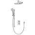 Aqualisa Dream Round Thermostatic Mixer Shower with Adjustable and Wall Fixed Heads - Chrome (DRMDCV2.ADFW.RND) - thumbnail image 1