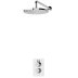 Aqualisa Dream Round Thermostatic Mixer Single Outlet with Wall Head - Chrome (DRMDCV1.FW.RND) - thumbnail image 1