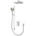 Aqualisa Dream Square Thermostatic Mixer Shower with Adjustable and Wall Fixed Heads - Chrome (DRMDCV2.ADFW.SQR) - thumbnail image 1