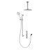 Aqualisa iSystem concealed digital shower with adj and ceiling fixed shower heads - gravity pumped (ISD.A2.BV.DVFC.21) - thumbnail image 1