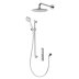 Aqualisa iSystem concealed digital shower with adj and wall fixed shower heads - gravity pumped (ISD.A2.BV.DVFW.21) - thumbnail image 1