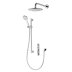 Aqualisa iSystem concealed digital shower with adjustable and wall fixed shower heads - HP/Combi (ISD.A1.BV.DVFW.21) - thumbnail image 1
