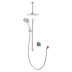 Aqualisa Optic Q Digital Smart Shower Concealed Dual with Ceiling Head - Gravity Pumped (OPQ.A2.BV.DVFC.20) - thumbnail image 1