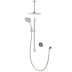 Aqualisa Optic Q Smart Shower Concealed with Adj and Ceiling Fixed Head - Gravity Pumped (OPQ.A2.BV.DVFC.23) - thumbnail image 1