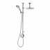 Aqualisa Quartz exposed shower with adjustable & fixed ceiling heads - HP/Combi (QZD.A1.EV.DVFC.18) - thumbnail image 1