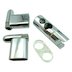 Aqualisa Hydramax slimline kit (rail ends/clamp bracket) - chrome (296003) - thumbnail image 1