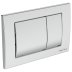 Armitage Shanks Septa Pro M1 Mechanical Dual Flush Plate - Chrome (S0858AA) - thumbnail image 1