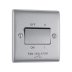BG Nexus 3 Pole Fan Isolator Plate Switch - Brushed Steel (NBS15-01) - thumbnail image 1