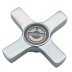 Bristan Art Deco temperature control handle - chrome (IRP19-02-30) - thumbnail image 1