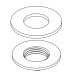 Bristan Backnut And Washer (ZWQ003N-0-02) - thumbnail image 1