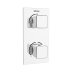 Bristan Cobalt Recessed Thermostatic Dual Control Shower Valve - Chrome (COB SHCVO C) - thumbnail image 1