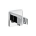Bristan Contemporary Square Wall Outlet With Handset Holder Bracket (C WOSQ02 C) - thumbnail image 1