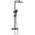 Bristan Craze Adjustable Rigid Riser Diverter Bar Shower - Black (CRZ SHXDIVCTFF BLK) - thumbnail image 1