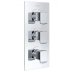 Bristan Descent Square Concealed Thermostatic Shower Valve - Chrome (DSC SHC3DIV C) - thumbnail image 1
