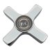 Bristan Art Deco flow control handle - chrome (IRP19-02-20) - thumbnail image 1