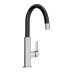 Bristan Melba Sink Mixer - Chrome/Black (MLB SNK BLK) - thumbnail image 1