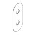 Bristan Oblong Concealing Plate - Chrome (D282-101-B2) - thumbnail image 1