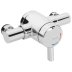 Bristan Opac Thermostatic Exposed Mini Shower Valve With Lever - Chrome (MINI2 TS1203 EL C) - thumbnail image 1