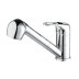 Bristan Pear Sink Mixer with Pull Out Spray - Chrome (PEA PULLSNK C) - thumbnail image 1