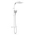Bristan Quadrato Safe Touch Thermostatic Bar Shower - Chrome (QD SHXDIVCTFF C) - thumbnail image 1