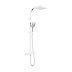 Bristan Qubo Dual Thermostatic Bar Mixer Shower With Rigid Riser - Chrome (QB SHXDIVCTFF C) - thumbnail image 1