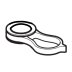 Bristan Round Hose Retaining Ring - White (11044A0AW) - thumbnail image 1