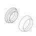 Bristan Shroud and Retaining Nut For Cherry Sink Mixer (210F10007CP-FEU09) - thumbnail image 1