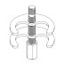 Bristan Single Rod Fixing Kit (5091700103) - thumbnail image 1