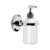 Bristan Solo Wall Mounted Frosted Glass Soap Dispenser - Chrome (SO SOAP C) - thumbnail image 1