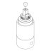 Bristan Tap Cartridge and Spline Adaptor (2998826800) - thumbnail image 1